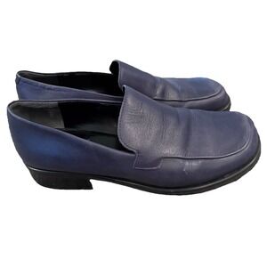 Franco Sarto Women's Bocca Slip On Loafers Navy Sz. 8.5